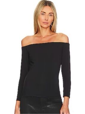 REVOLVE X BAILEY 44 Jacqueline Off-the-Shoulder Black Blouse Size XS NWT